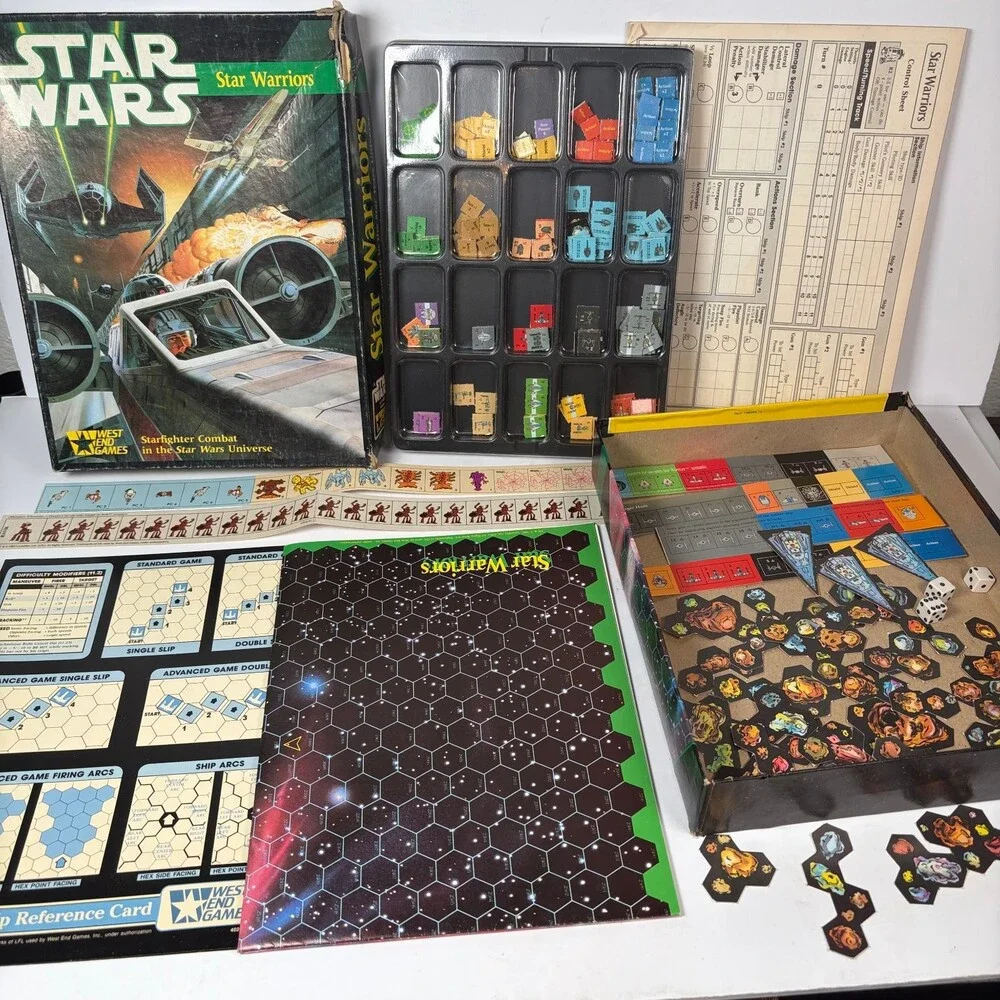 Vintage Star Wars Star Warriors Board Game West End Games 1987 (Incomplete)